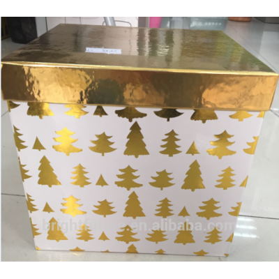 christmas gift boxes with hotfoil stamp -3 sizes